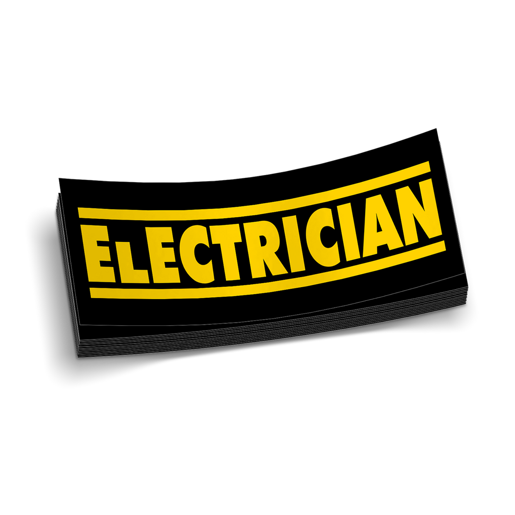 Electrician D Hard Hat Decal