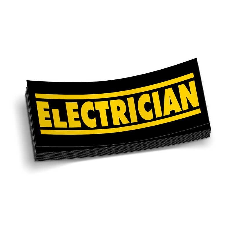 Electrician D Hard Hat Decal