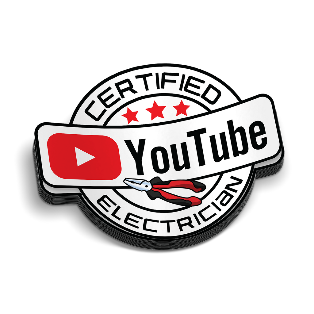 YT Electrician Hard Hat Decal