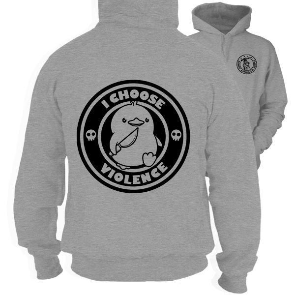 Violence- Heather Gray Hoodie