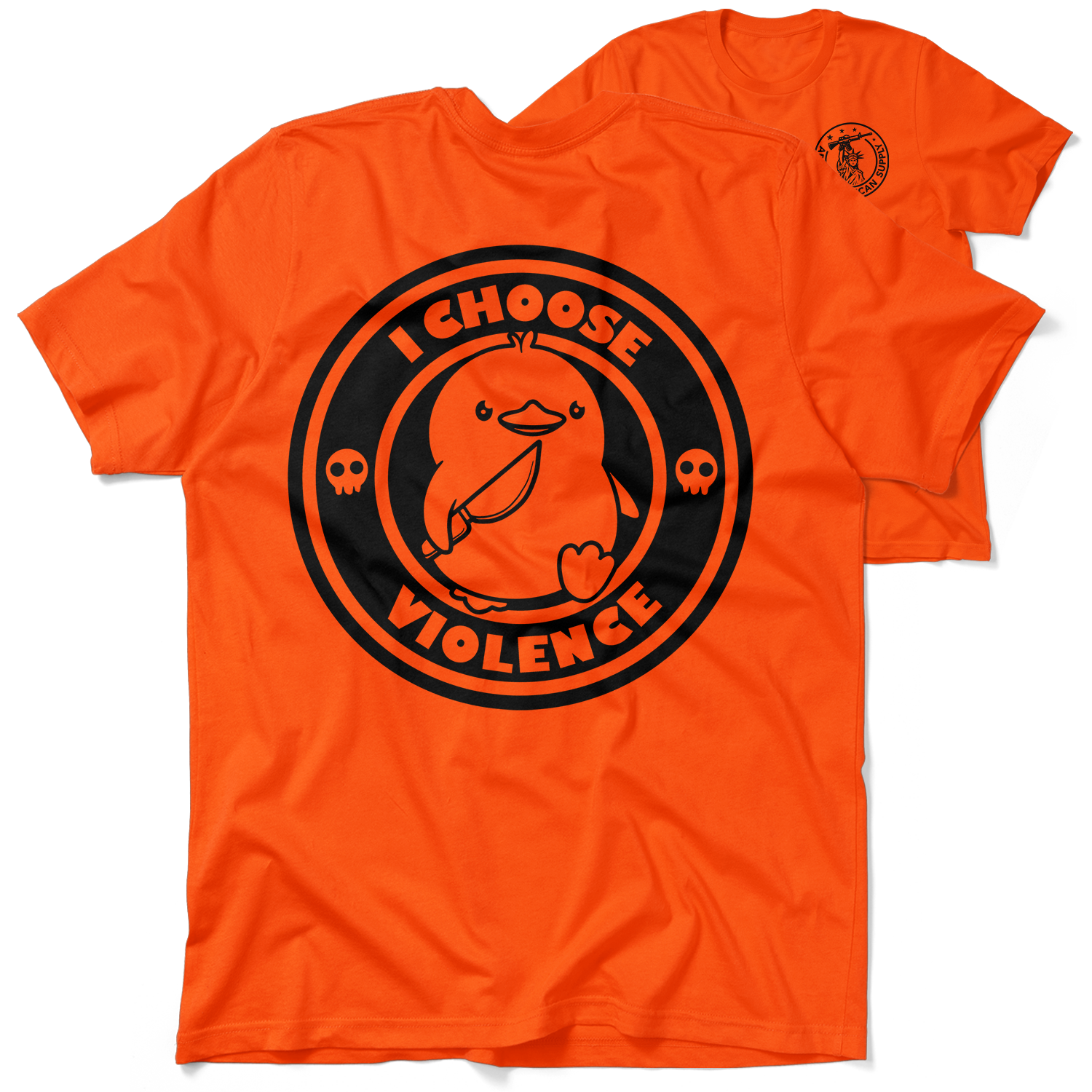 Violence - Safety Orange T-Shirt