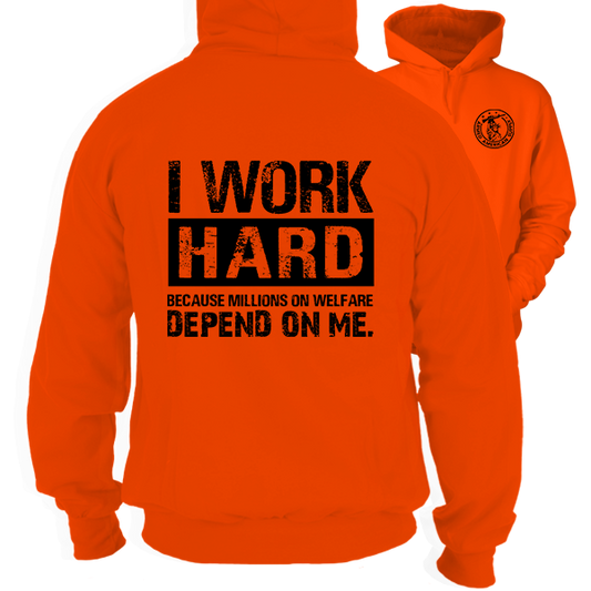 Welfare -Safety Orange Hi-Vis Hoodie