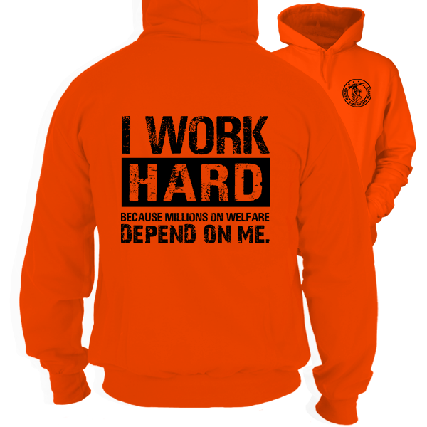 Welfare -Safety Orange Hi-Vis Hoodie