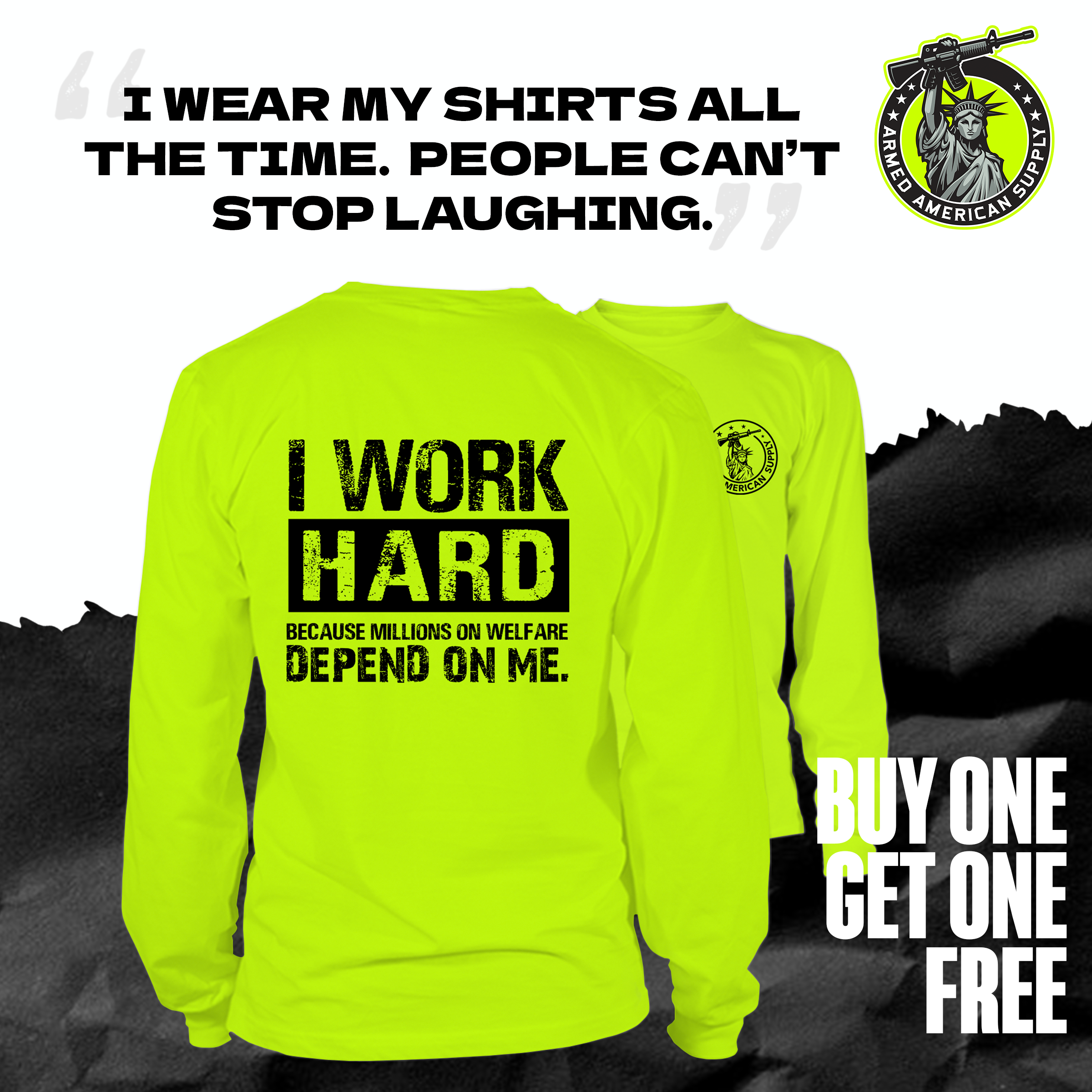 Welfare - Long Sleeve Hi-Vis T-Shirt