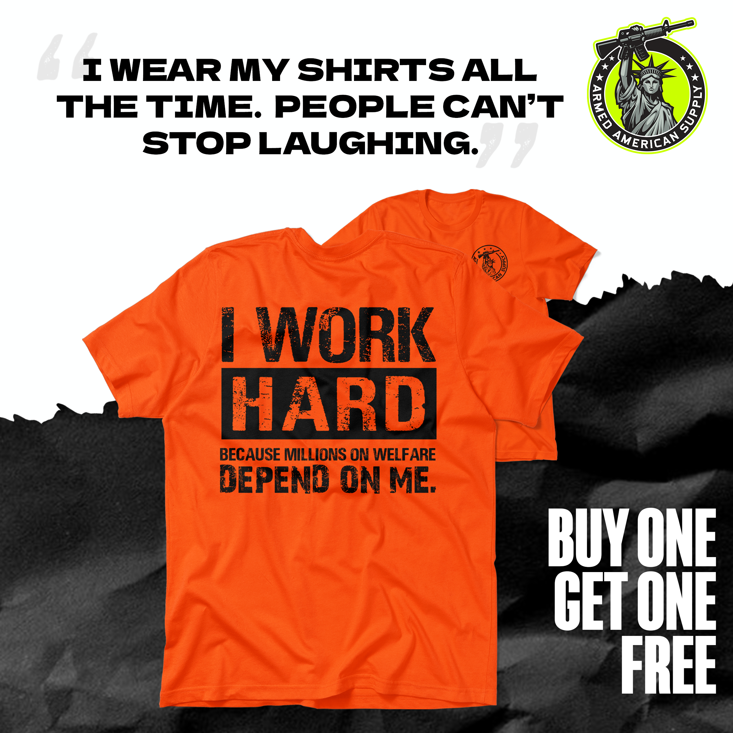 Welfare - Safety Orange T-Shirt