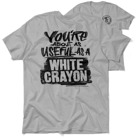 White Crayon - Heather Gray T-Shirt