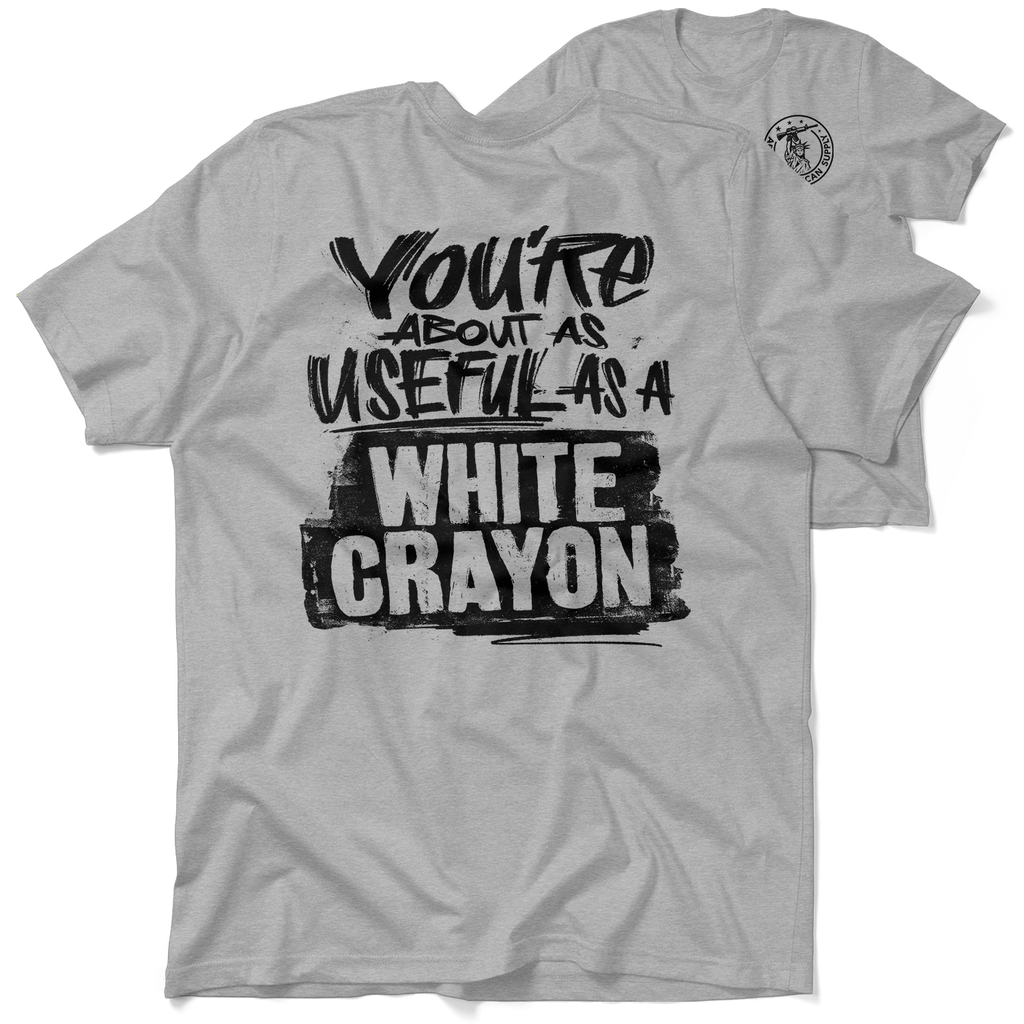 White Crayon - Heather Gray T-Shirt