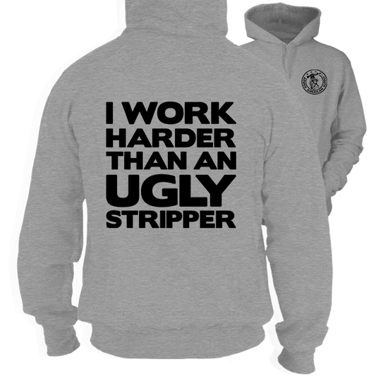 Work Harder - Heather Gray Hoodie