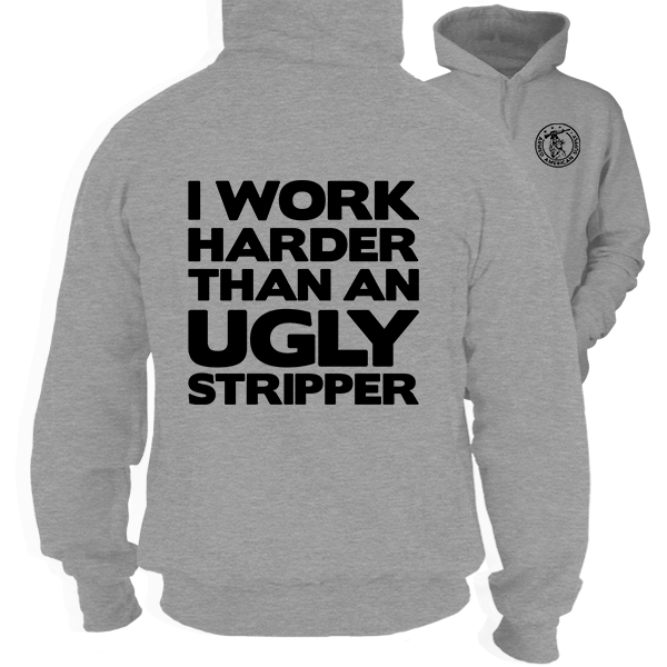 Work Harder - Heather Gray Hoodie