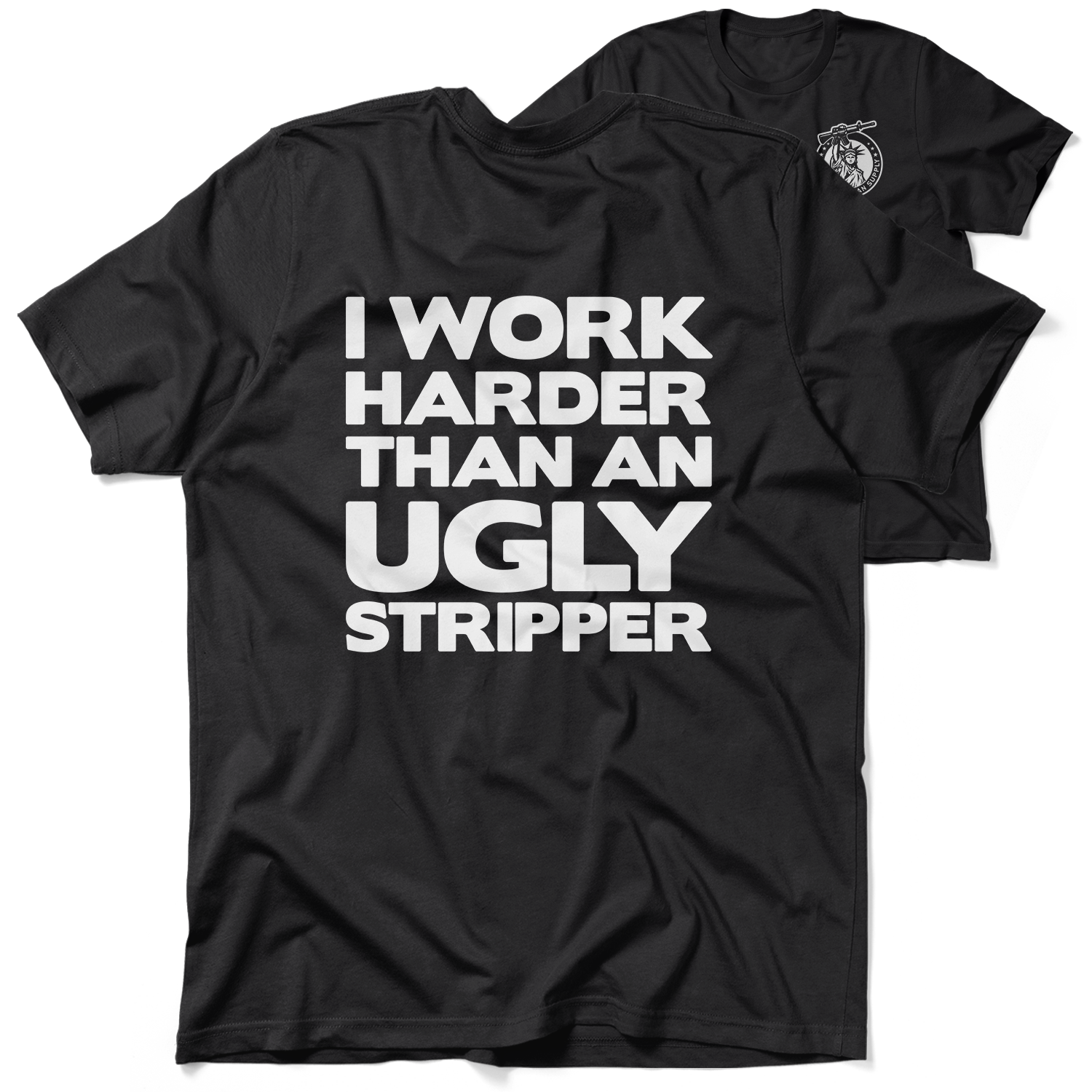 Work Harder - Black T-Shirt