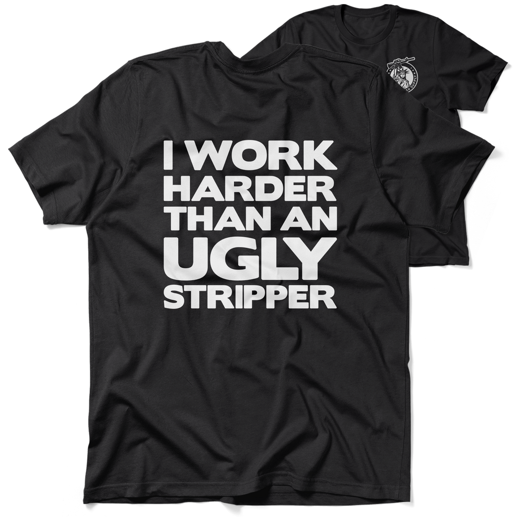 Work Harder - Black T-Shirt