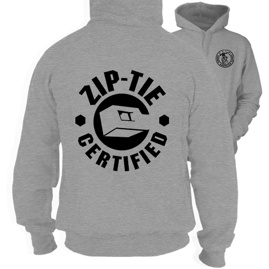 Zip Tie - Heather Gray Hoodie