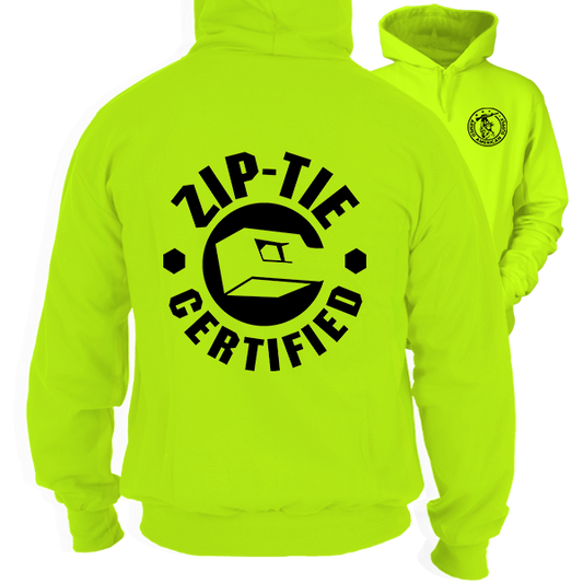 Zip Tie - Safety Yellow Hi-Vis Hoodie