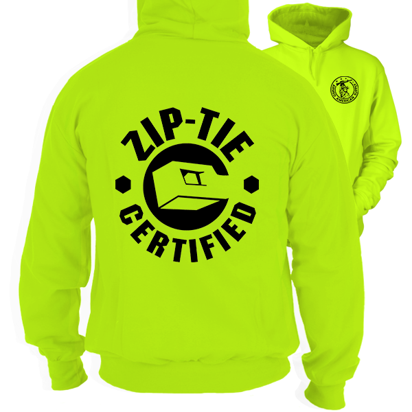 Zip Tie - Safety Yellow Hi-Vis Hoodie