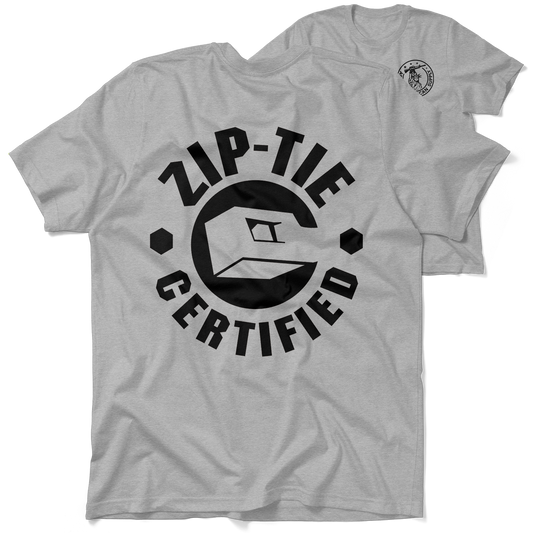 Zip Tie - Heather Gray T-Shirt