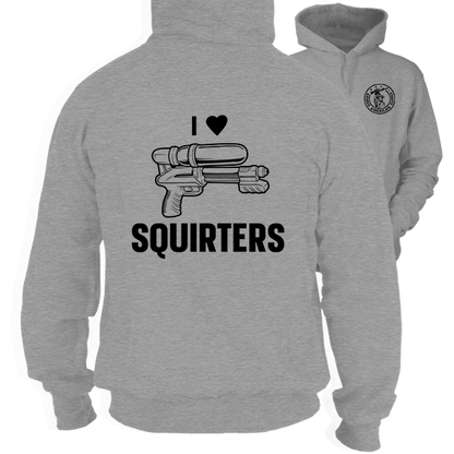 I Love Squirters - Heather Gray Hoodie