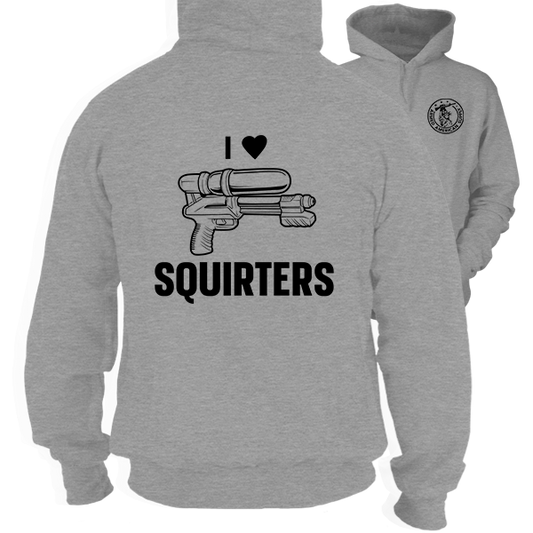 I Love Squirters - Heather Gray Hoodie