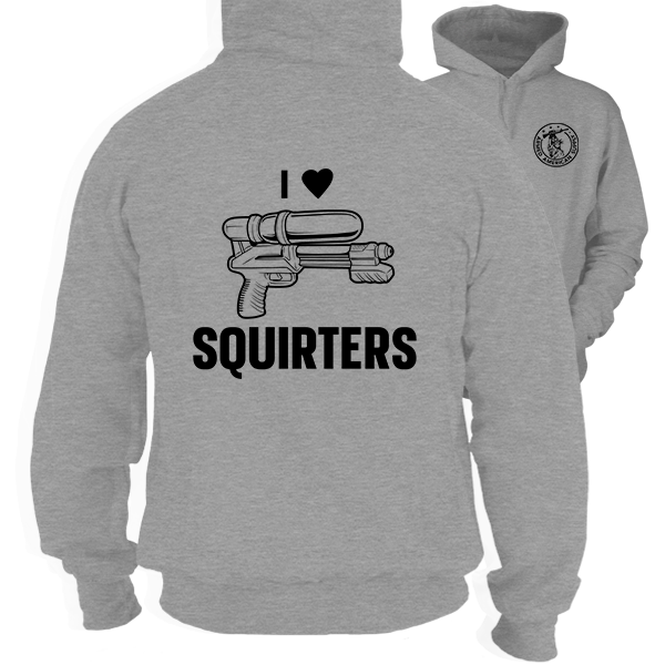 I Love Squirters - Heather Gray Hoodie