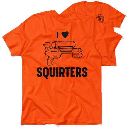 I Love Squirters - Safety Orange Hi-Vis T-Shirt