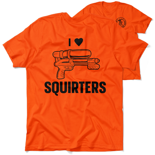 I Love Squirters - Safety Orange Hi-Vis T-Shirt