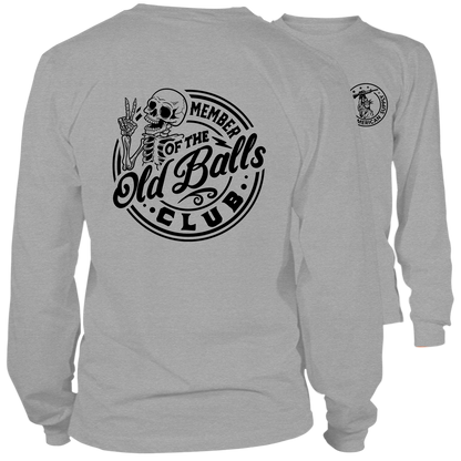 Old Balls Club - Long Sleeve Heather Gray