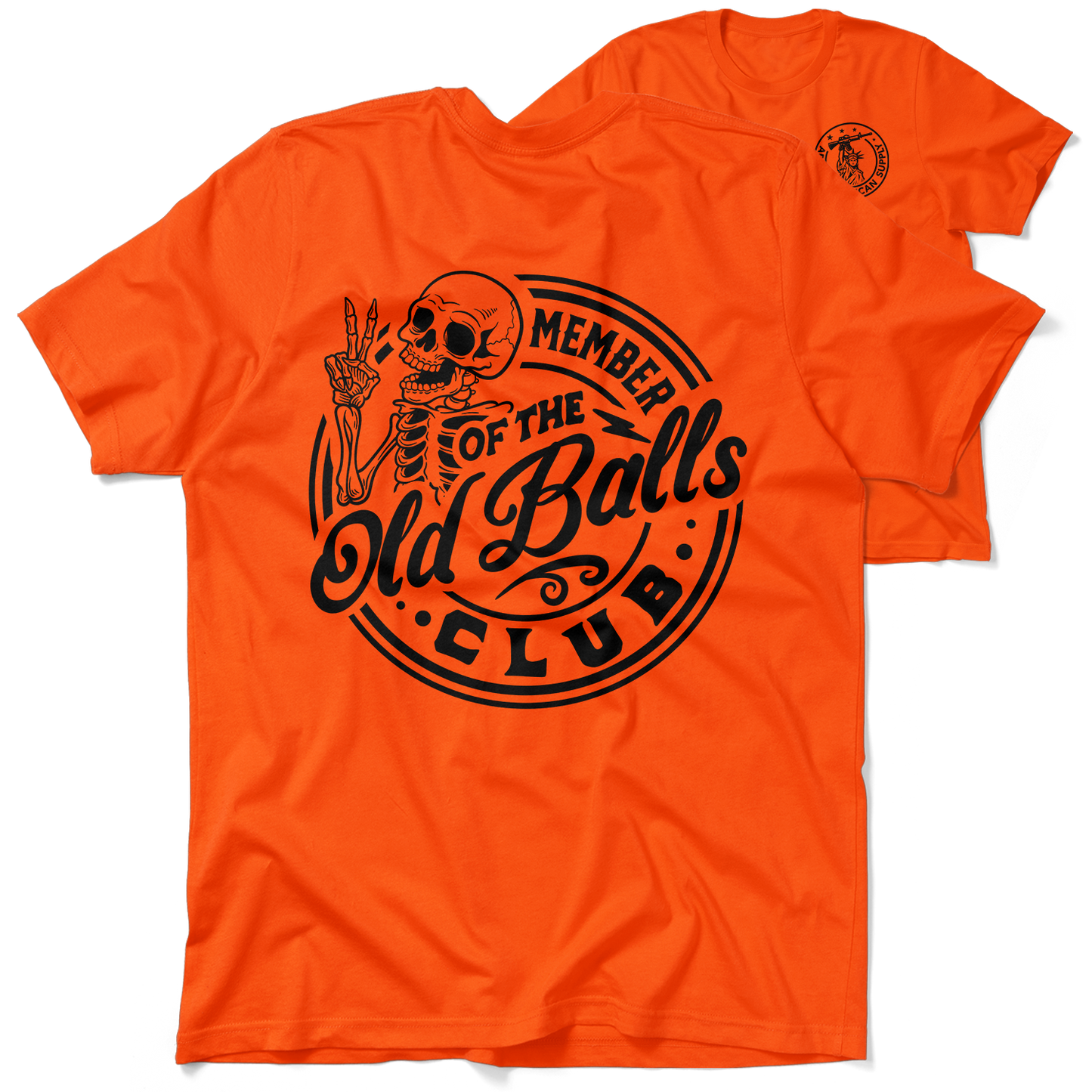 Old Balls Club - Safety Orange Hi-Vis T-Shirt