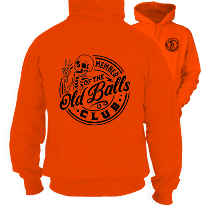 Old Balls Club - Safety Orange Hi-Vis Hoodie