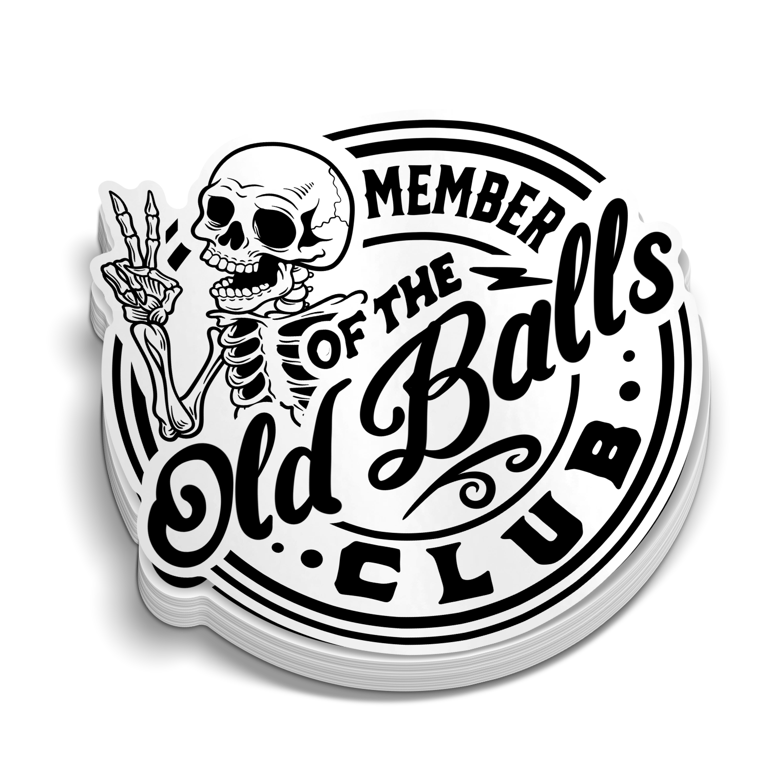 Old Balls Club - Hard Hat Decal