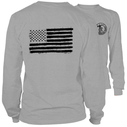 Old Glory- Long Sleeve Heather Gray