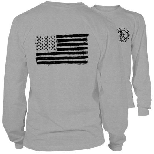 Old Glory- Long Sleeve Heather Gray