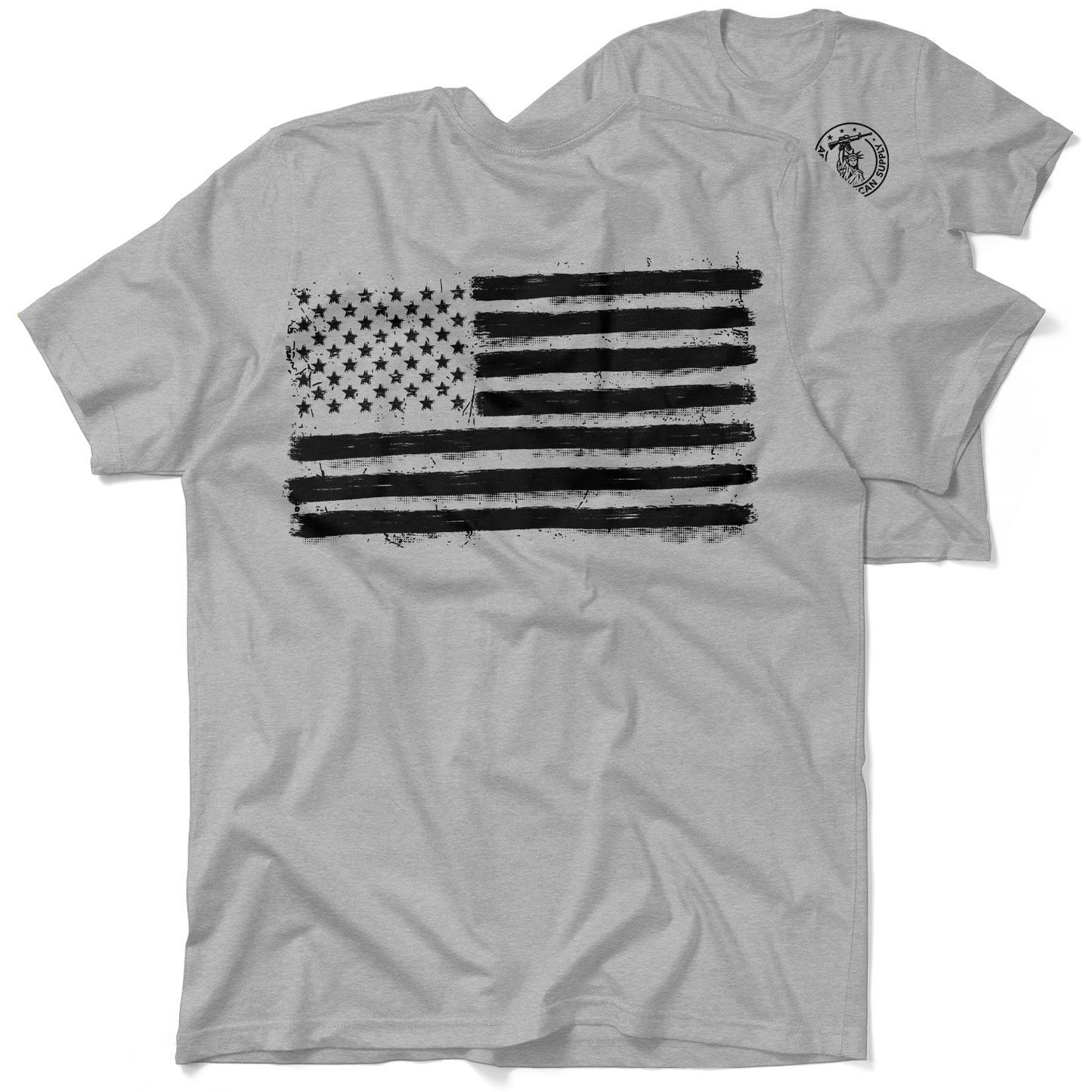 Old Glory - Heather Gray Hi-Vis T-Shirt