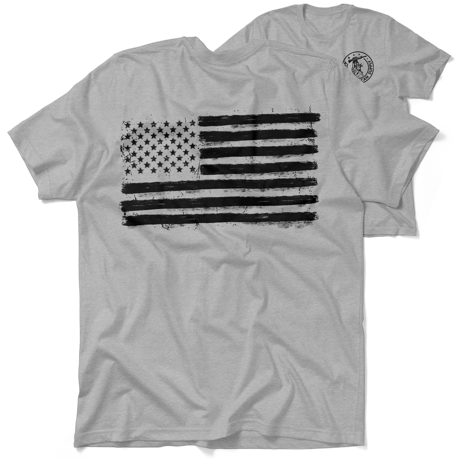 Old Glory - Heather Gray Hi-Vis T-Shirt