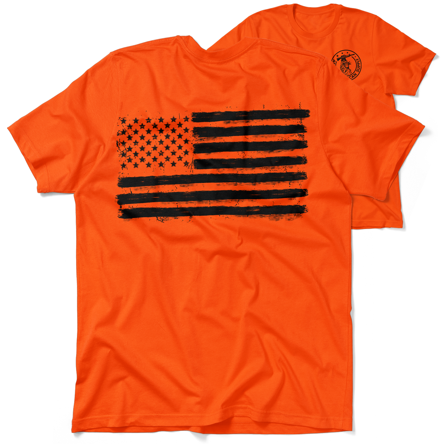 Old Glory - Safety Orange Hi-Vis T-Shirt