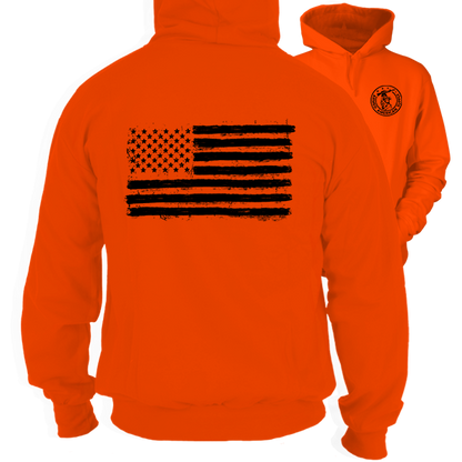 Old Glory - Safety Orange Hoodie