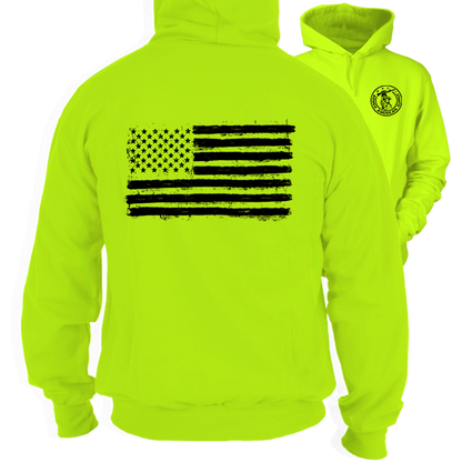 Old Glory - Safety Yellow Hi-Vis Hoodie