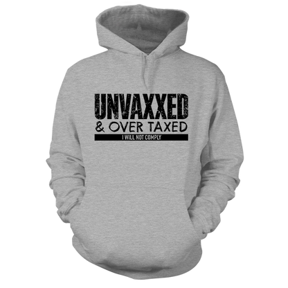 Over Taxxed - Heather Gray Hoodie