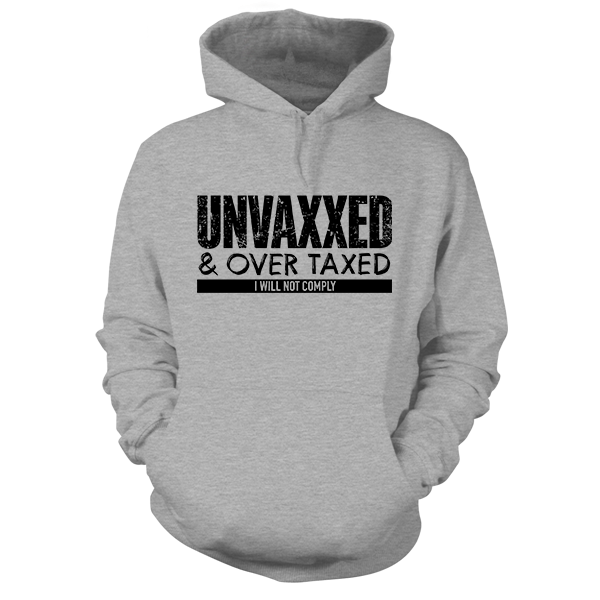 Over Taxxed - Heather Gray Hoodie