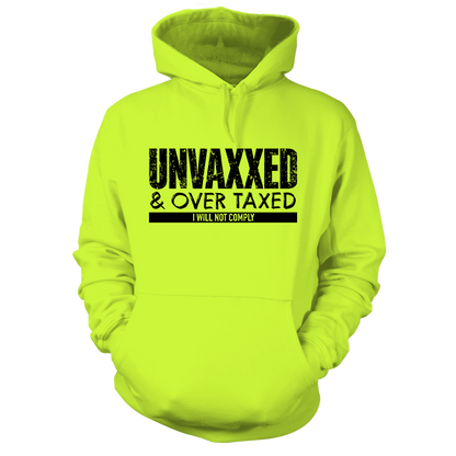 Over Taxxed - Safety Yellow Hi Vis Hoodie