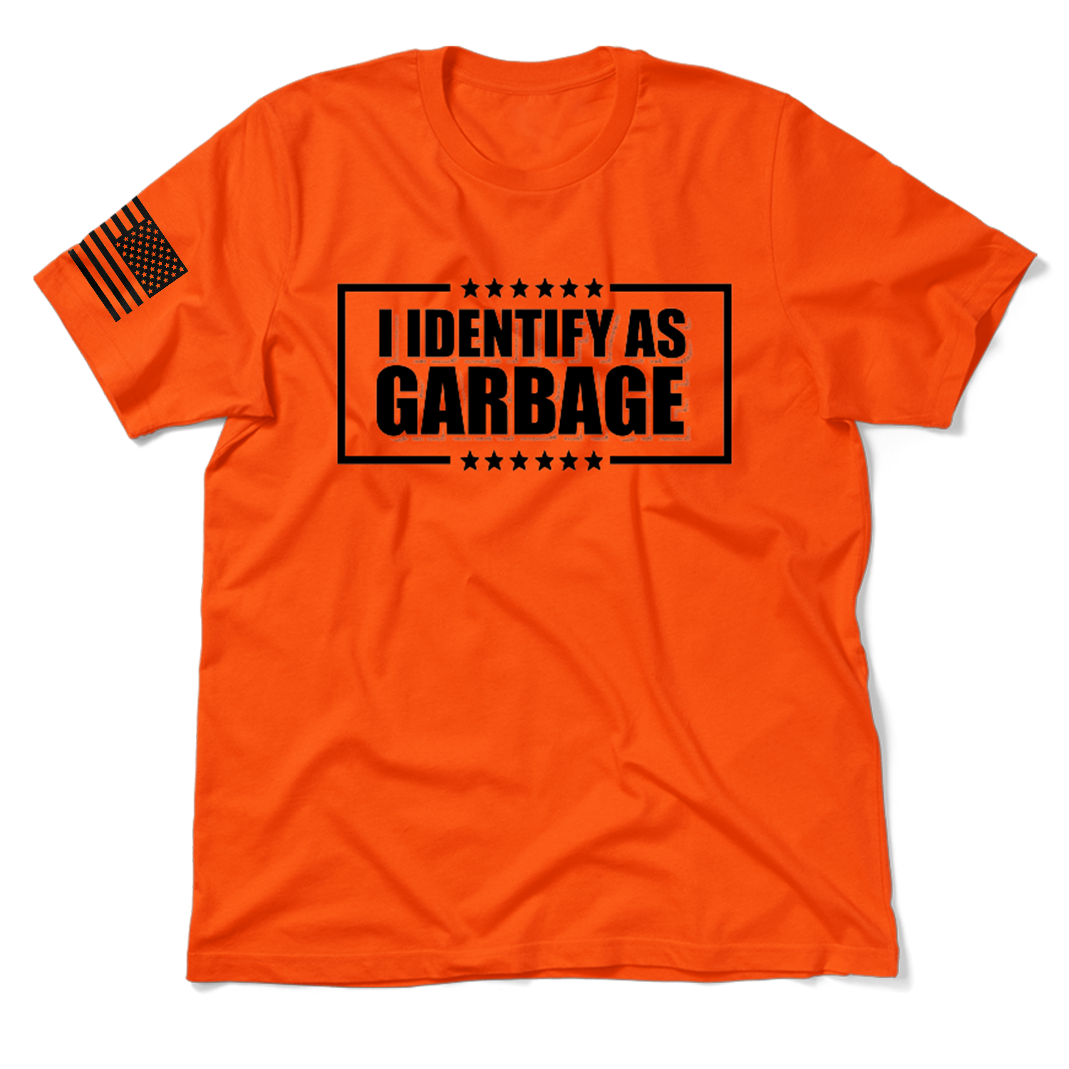 Identify as Garbage - Safety Orange T-Shirt