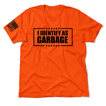 Identify as Garbage - Safety Orange T-Shirt