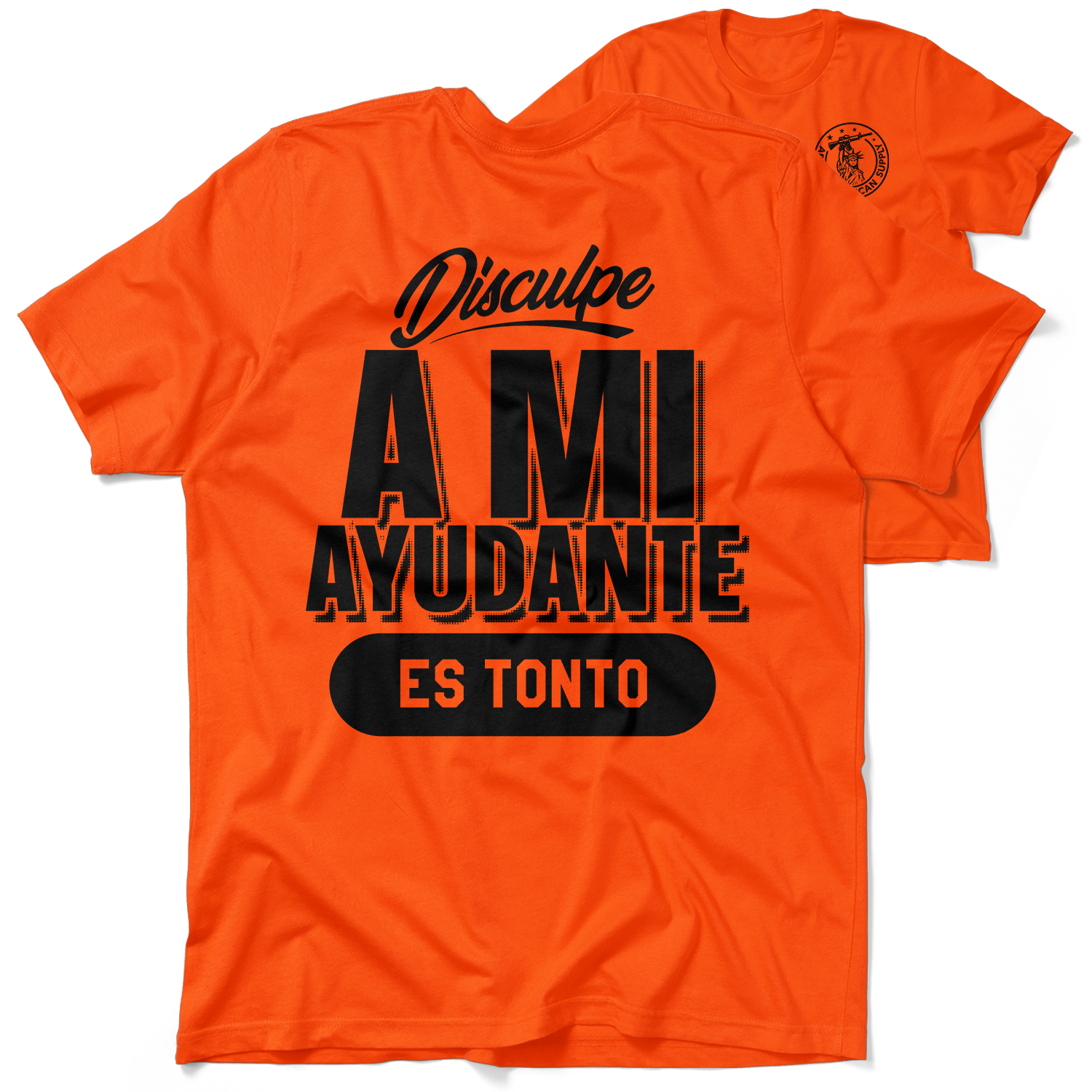 Ayudante - Safety Orange T-Shirt