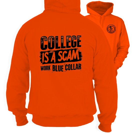 College - Safety Orange Hi-Vis Hoodie