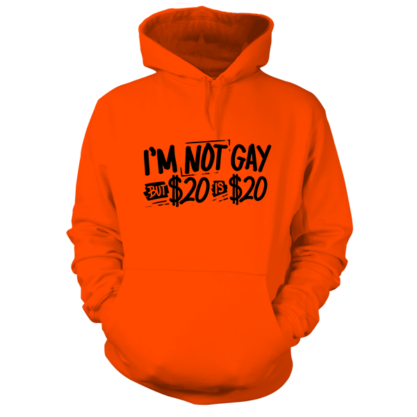 I'm Not Gay - Safety Orange Hi-Vis Hoodie Workwear