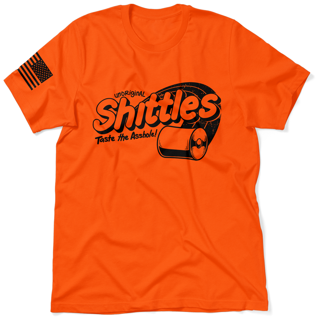 Shittles - Safety Orange T-Shirt