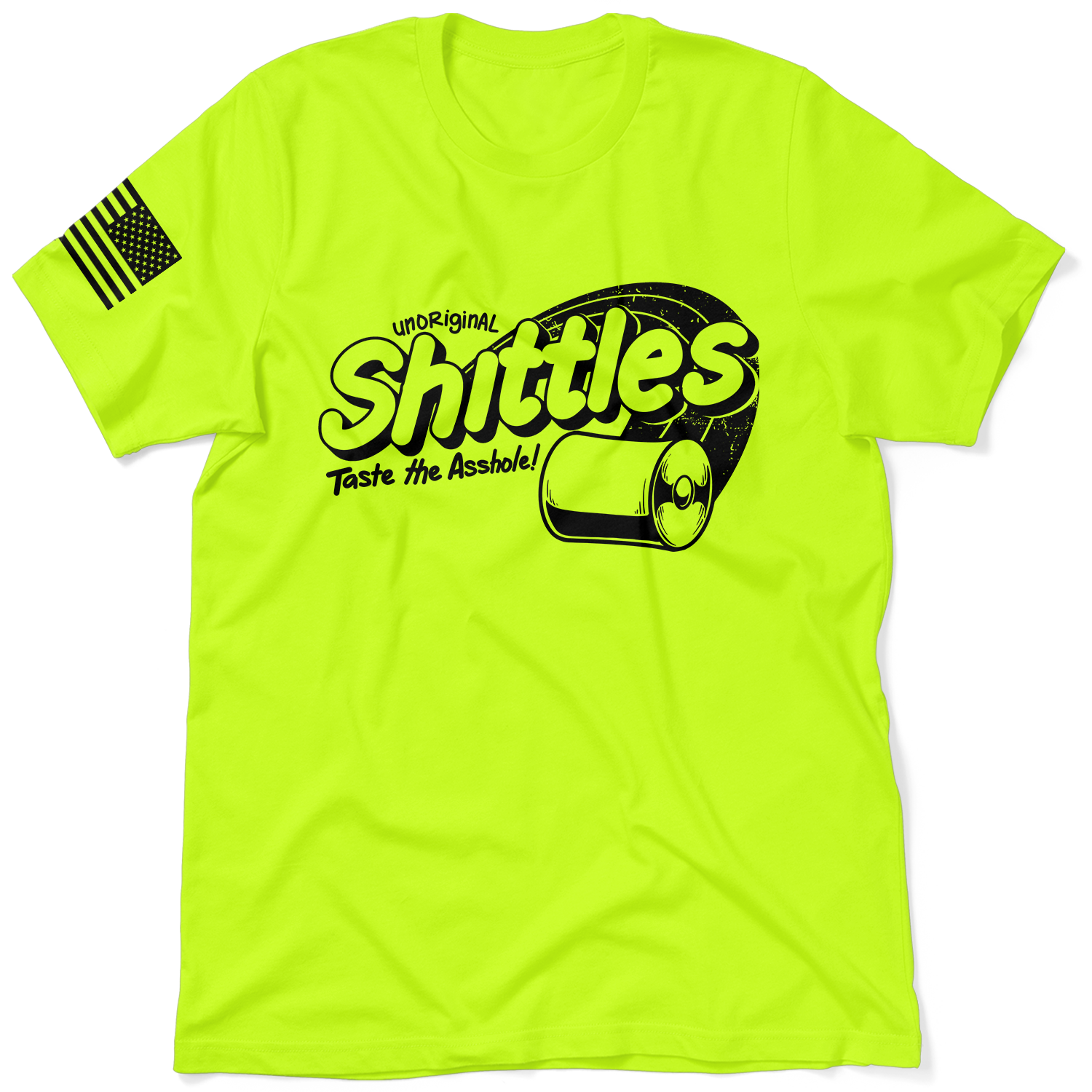 Shittles - Safety Yellow T-Shirt