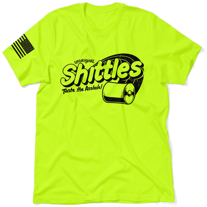 Shittles - Safety Yellow T-Shirt