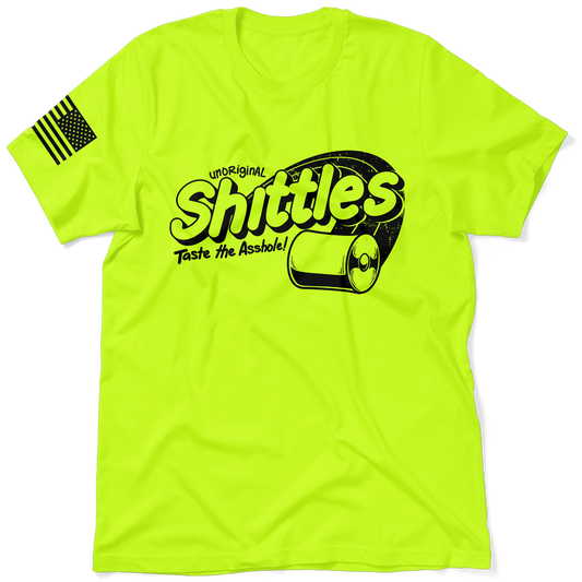 Shittles - Safety Yellow T-Shirt