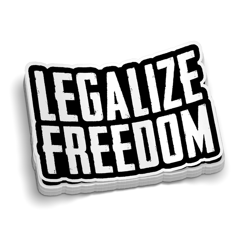 Legalize Freedom Hard Hat Decal