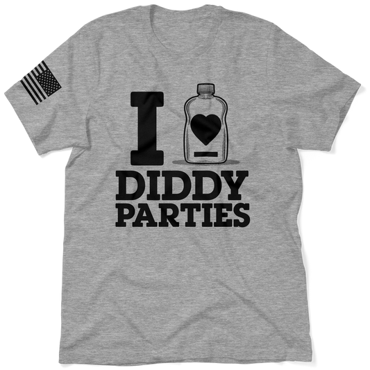 I Love Did*y Parties - Heather Gray T-Shirt