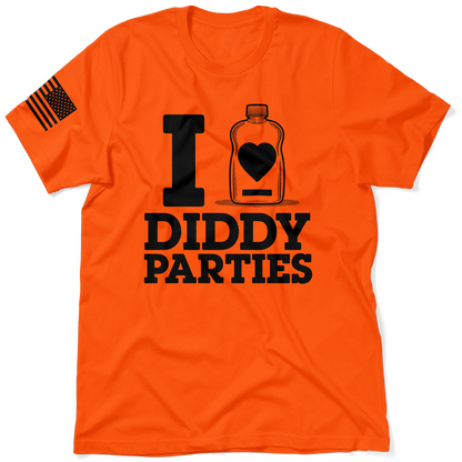 I Love Did*y Parties - Safety Orange Hi-Vis Workwear